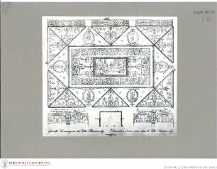 "Gewölbe Verzierung in der Villa Poniatowsky" - Casina Vagnuzzi: loggia di giardino, volta di Peruzzi, sistemo di decorazione
