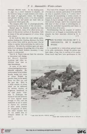 33: The water colours of T. L. Shoosmith
