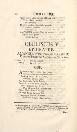 Obeliscus V.