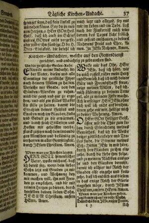 Kirchen-Andachten, welche auf den Gottesdienst gerichtet, und andächtig zu gebrauchen sind.
