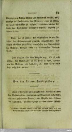 Von den ältern Gasbehältern