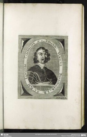 Johann: Ulricus Bissinger, L.B. S.C.Rq[ue] M. Equitum Colonellus. Ao. 1649.