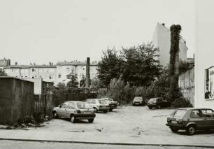 Dresden-Neustadt, Louisenstraße 33/35. Grundstück. Ansicht von Südwest