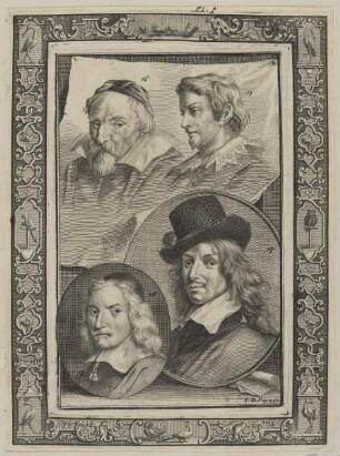Bildnis des Frans Hals, des Wencelas Coebergher, des Lucas van Uden und des Wybrand de Geest