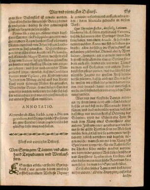 Fünff und viertzigster Discurß. Von Springern/ Täntzern/ und allerhand Tripudianten und Wettlauffern.