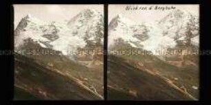 Blick von der Jungfraubahn auf Eiger und Mönch