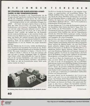 3: Die Situation der künstlerischen Avantgarde in der Tschechoslowakei