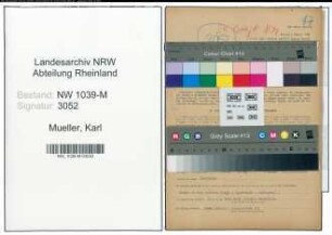 Entnazifizierung Karl Mueller , geb. 18.06.1896 (Polizist)