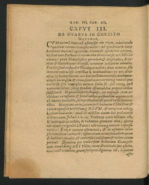 Caput III. De Duabus In Christo Naturis.