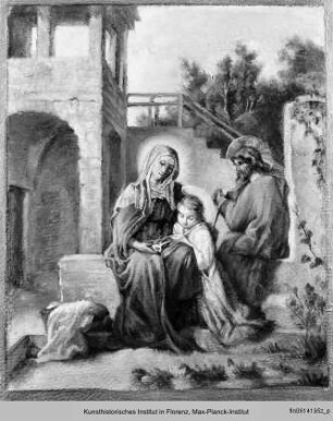 Die Heilige Anna lehrt Maria das Lesen