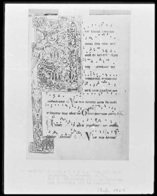 Graduale — Initiale A(d te levavi), Folio 4recto