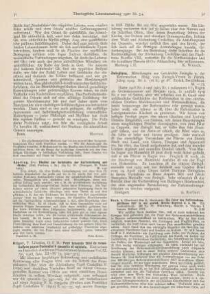 32 [Rezension] Zwingliana. Mitteilungen zur Geschichte Zwinglis und der Reformation. 1919, Nr. 2. (Bd. III, Nr. 14.)