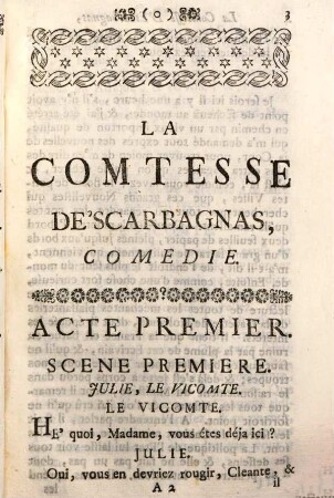 La Comtesse de'Scarbagnas : comédie