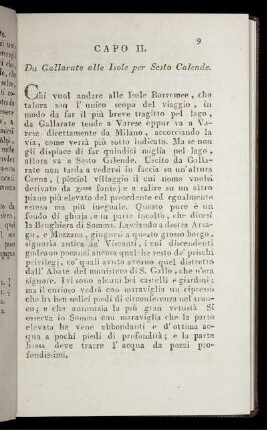 Capo II. Da Gallarate alle Isole per Sesto Calende.
