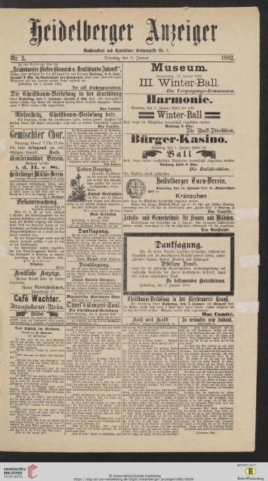 Titelseite einer Zeitung
