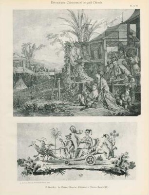 Pl. 25, 26. F. Boucher. La Chasse Chinoise. Chinoiserie (Époque Louis XV)