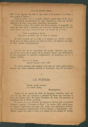 I - La fuerza