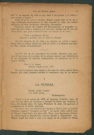 I - La fuerza