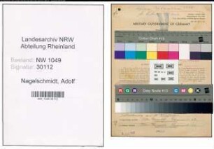 Entnazifizierung Adolf Nagelschmidt , geb. 18.06.1888 (Schreiner)