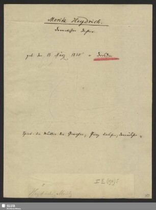 Nr. 178-182. Heydrich, Moritz