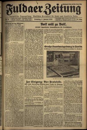 Ausgabe vom Dienstag, den 08. Januar 1935.