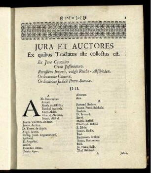 Jura et auctores.