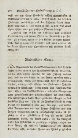 170, Akademischer Senat