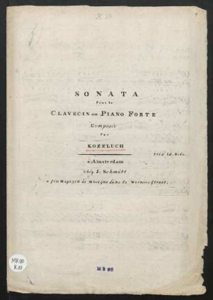 Sonata pour le clavecin ou pianoforte
