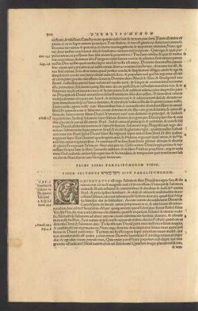 Liber Secundus ... Sive Paralipomenon.