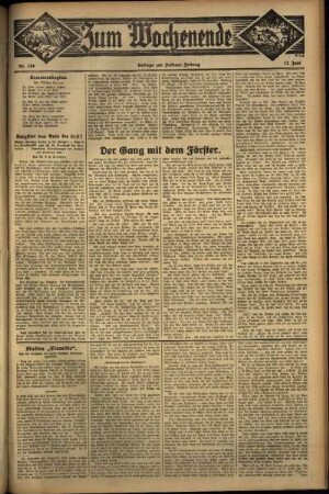 Zweite Ausgabe vom Sonntag, den 19. Juni 1932.