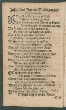 Inhalt des Andern Buchs genant Froschmeuseler.