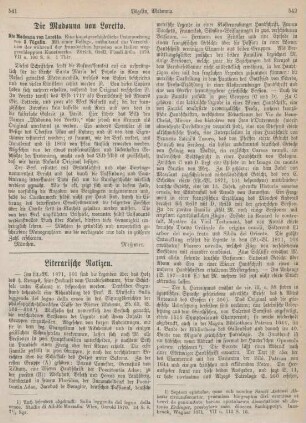 541-543 Literarische Notizen