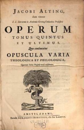 Opera omnia theologica. 5