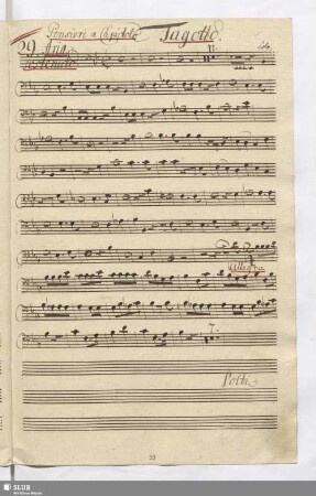 29. Aria: Pensieri a capitolo / Fischietti, D.