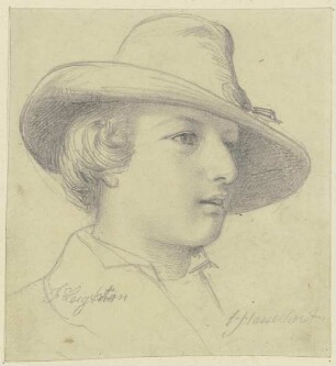 Bildnis Frederic Leighton mit Hut