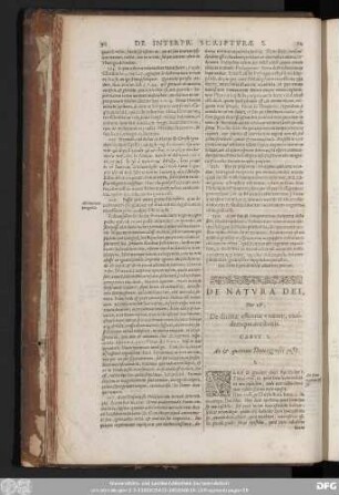 De Natura Dei, Hoc est De divinae essentiae unitate, eiusdemque attributis.