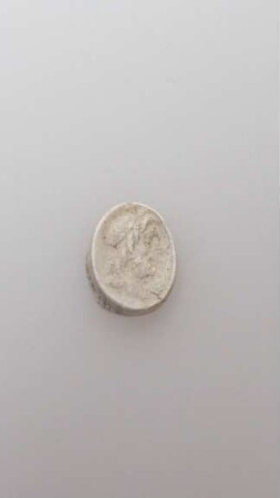 bärtiger Dichter mit Kranz im Haar (Homer ?) (Abdruck einer Gemme)