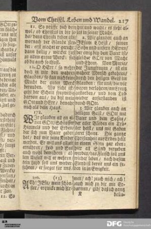 Vom Christlichen Leben und Wandel.