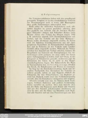 d) Folgerungen.