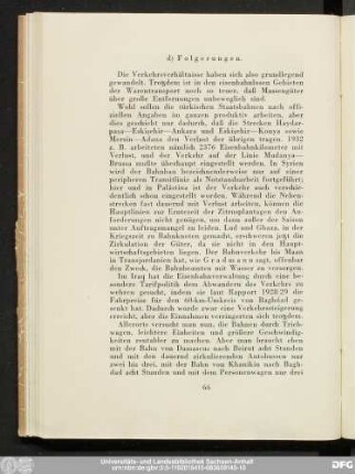 d) Folgerungen.