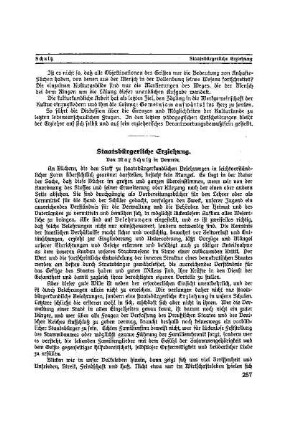 Staatsbürgerliche Erziehung