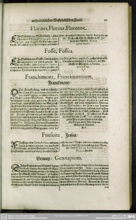 Franchimont, Francimontium, Franckmont