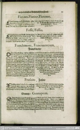 Franchimont, Francimontium, Franckmont