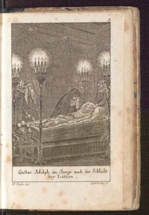 Gustav Adolph im Sarge nach der Schlacht bey Lützen