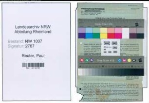 Entnazifizierung Paul Reuter , geb. 03.06.1897 (Verw.Angestellter)