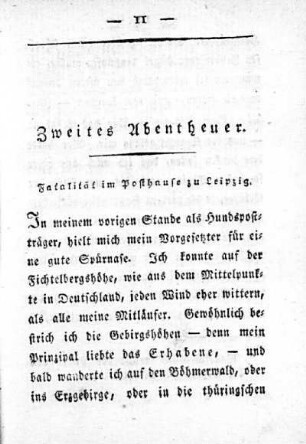 Zweites Abentheuer