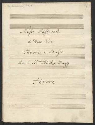 Tenorstimme (Messen 1 - 4)