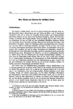 Über Wesen und Formen der eddischen Lieder