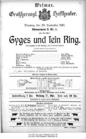 Gyges und sein Ring