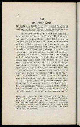 172-179, CVI. 1563, April 4 (Urach)